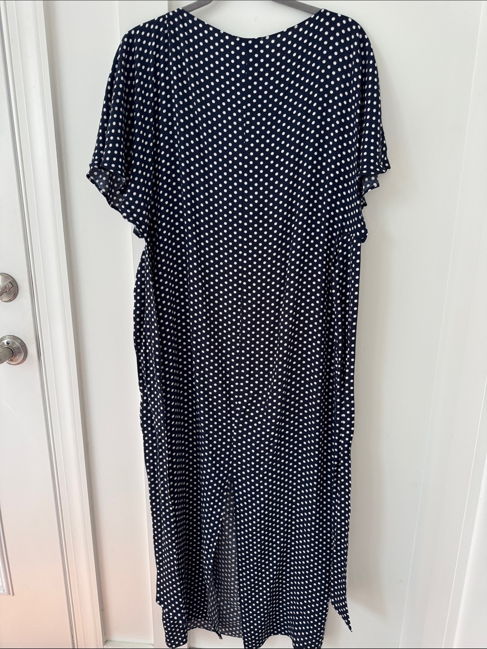 Reformation Navy and White Polka Dot Maxi Dress - Picture 8 of 11